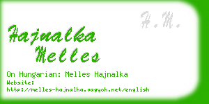 hajnalka melles business card